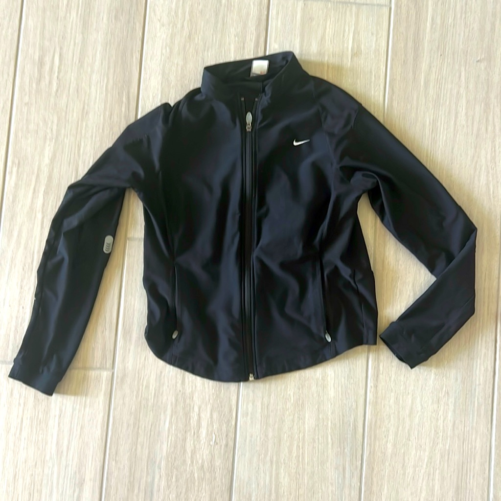 Nike Fit Dry Sport Athletic Jacket; Coat Size L Black